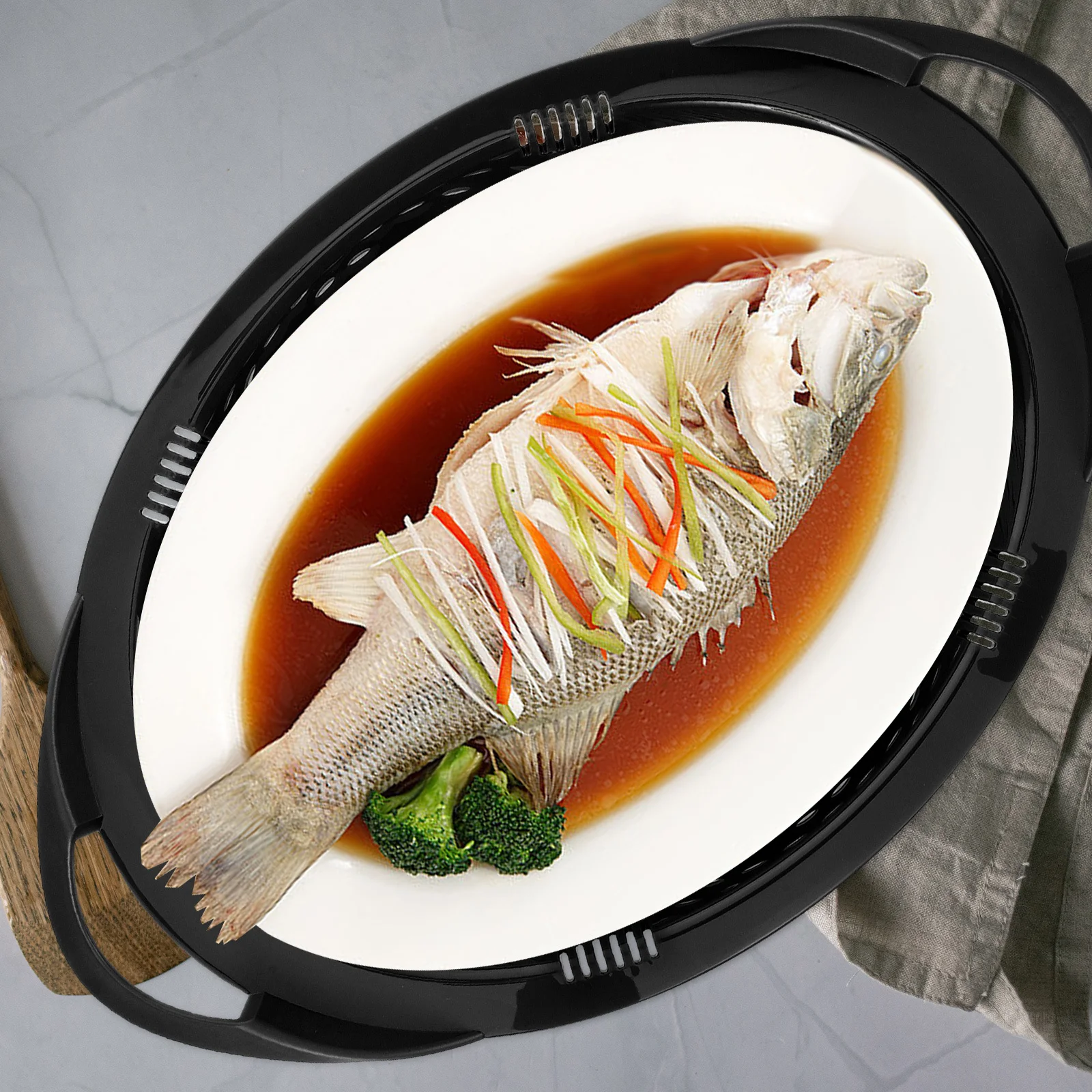 

Silicone Baking Pan High Temp Resistant Nonstick Surface Fits Many Models Steaming Tray for Healthy Cooking