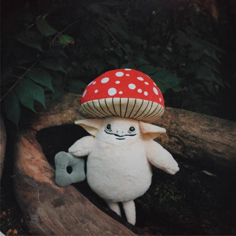 キノコゴブリンぬいぐるみかわいい柔らかいぬいぐるみ風変わりなエルフ人形子供のためのティーンホームデコレーションギフトクリスマスパーティー