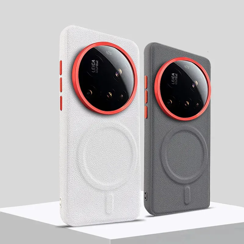 

Магнитный чехол для Xiaomi Mi 15 Ultra, высококачественный защитный противоударный чехол для кожи, 15 ультра, поддержка беспроводной зарядки