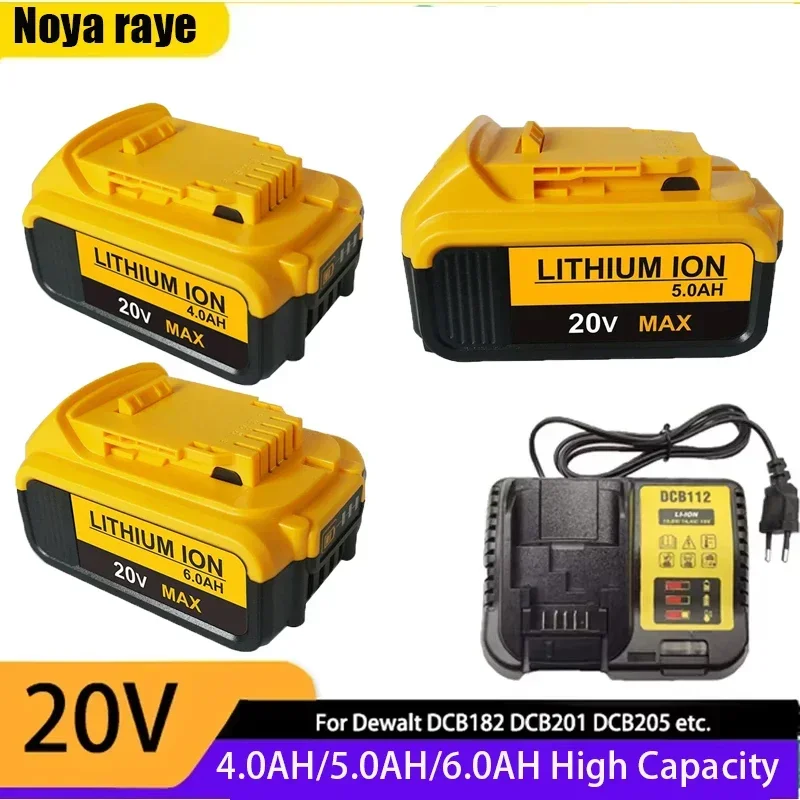 The brand-new original 20V is suitable for Dewei electric tool battery DCB206 4Ah 5Ah 6Ah battery DCB206 battery DCB205 DCB200