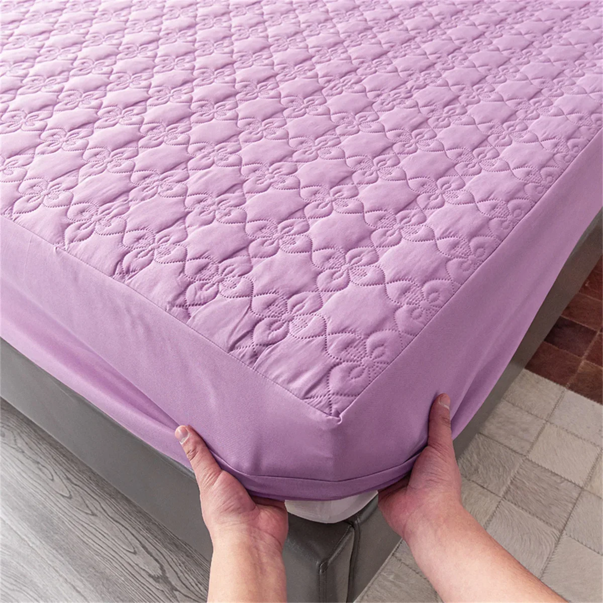 1PC Waterproof Bedsheet, Urine Barrier Mat, Mengsi Mattress Protective Cover, Cotton Clip, Non Slip Mattress Cover 여름 침대 커버