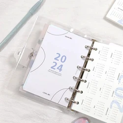 6 Rings Notebook Dividers 2024 Calendar Binder Index Page A5 A6 A7 Loose Leaf Index Divider Journal Planner Bookmarks Office