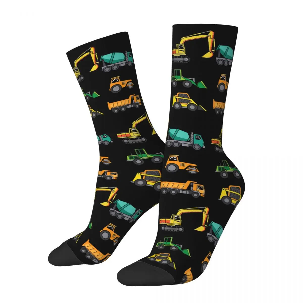 

Construction Site Trucks Machine Car Toys Socks Harajuku High Quality Stockings All Season Long Socks Unisex Birthday Present