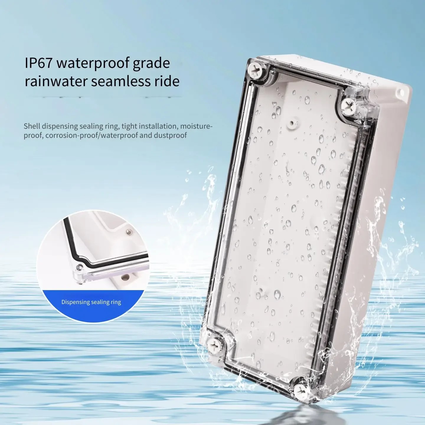 Outdoor Waterproof High And Low Terminal Junction Box Dustproof Cable Relay Distribution Box for Automation Equipment