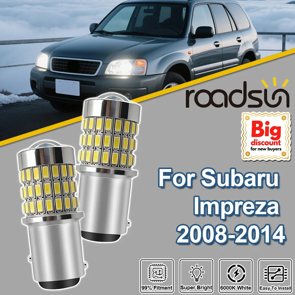 

Roadsun 2PCS For Subaru Impreza 2008-2014 1157 P21/5W Canbus LED Projector Lens Turn Signal Light Bulbs 2009 2010 2011 2012 2013