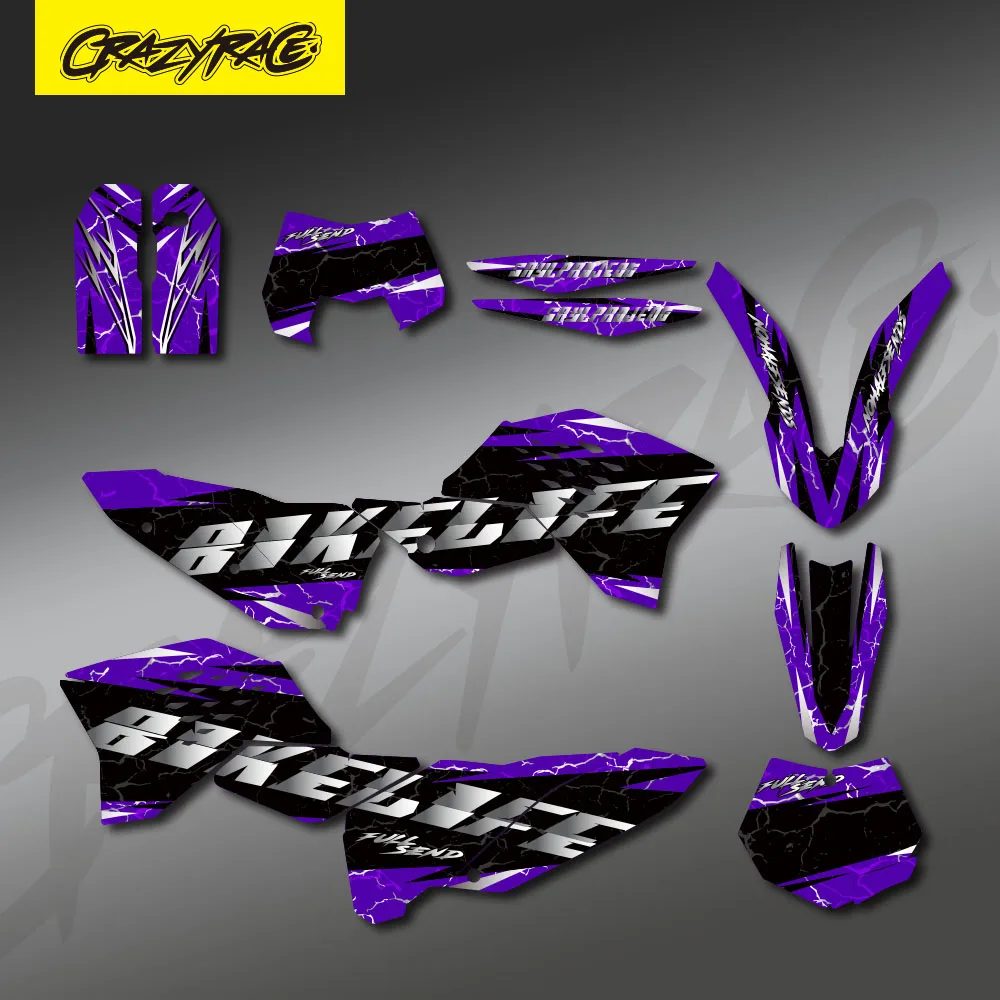 Motorcycle Graphics Decals Stickers Background For KTM SX SXF 2007 2008 2009 2010 EXC EXCF 125 250 300 450 2008 2009 2010 2011