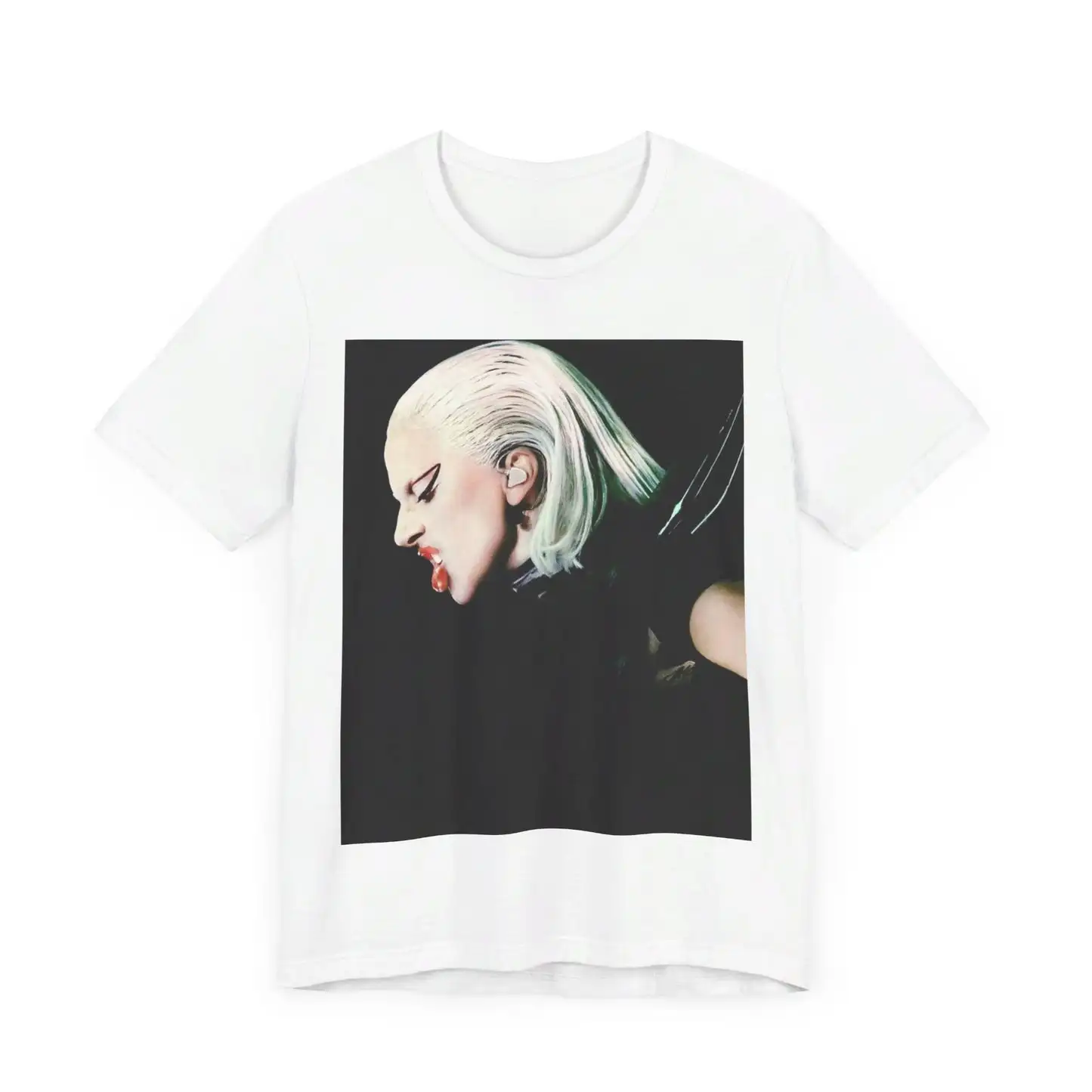 

2025 Lady Gaga T-Shirt Women Short Sleeve Cotton Tees Retro Hip Hop Lady Gaga T-Shirt Unisex Brand Tops Summer Streetwear