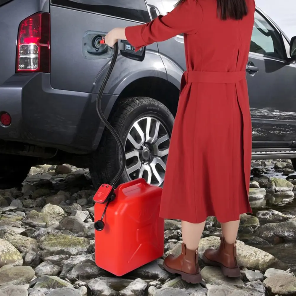 Simple Operation Long Hose Fuel Transfer Pump Liquid Pump Electric Outdoor Oil Pump Portable Plastics Electric Oil Pump Boats