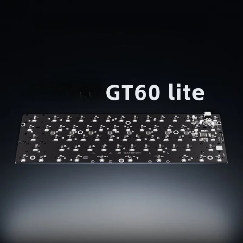 

GT60 Lite Magnetic Switch PCB Customized 8K Return Rate Hot Swap Wired ARGB Inner Liner Set for Mechanical Keyboard Accessories