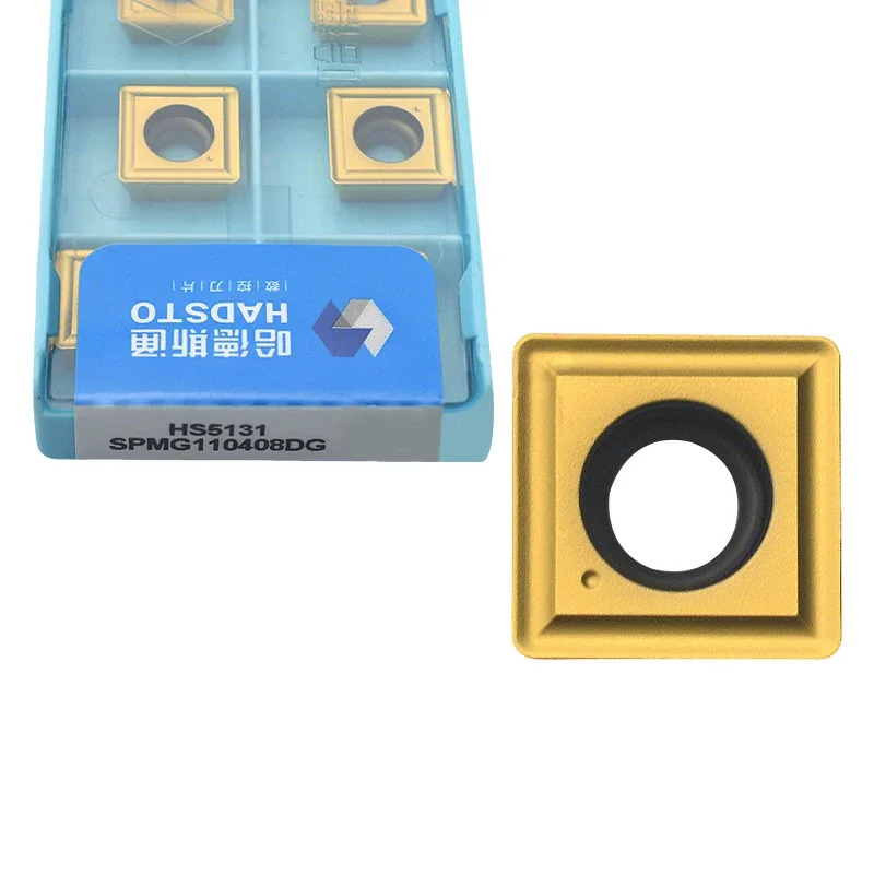 10pcs HADSTO Carbide Drilling Insert SPMG050204DG SPMG060204DG SPMG07T308DG SPMG090408DG SPMG110408DG HS5131 CNC Cutting Blades
