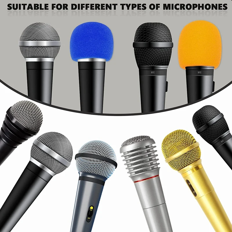 Handheld Microphone Protection Silicone Ring Anti Rolling Bottom Rod Sleeve Holder Microphone Covers Foam