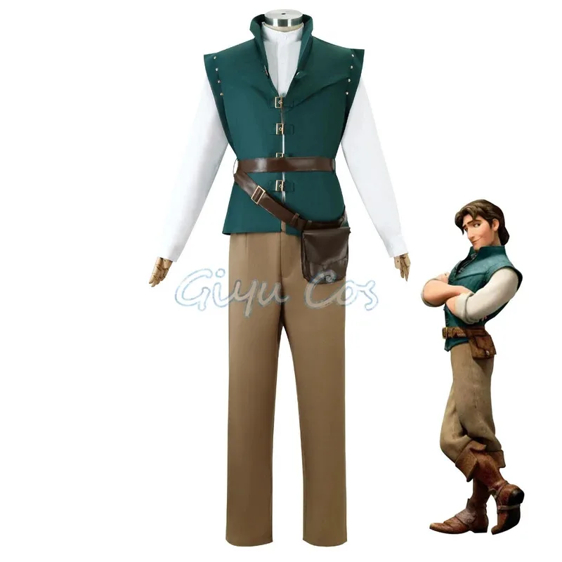 

Flynn Rider Cosplay Costume Adult Carnival Uniform Halloween Anime Halloween Costumes