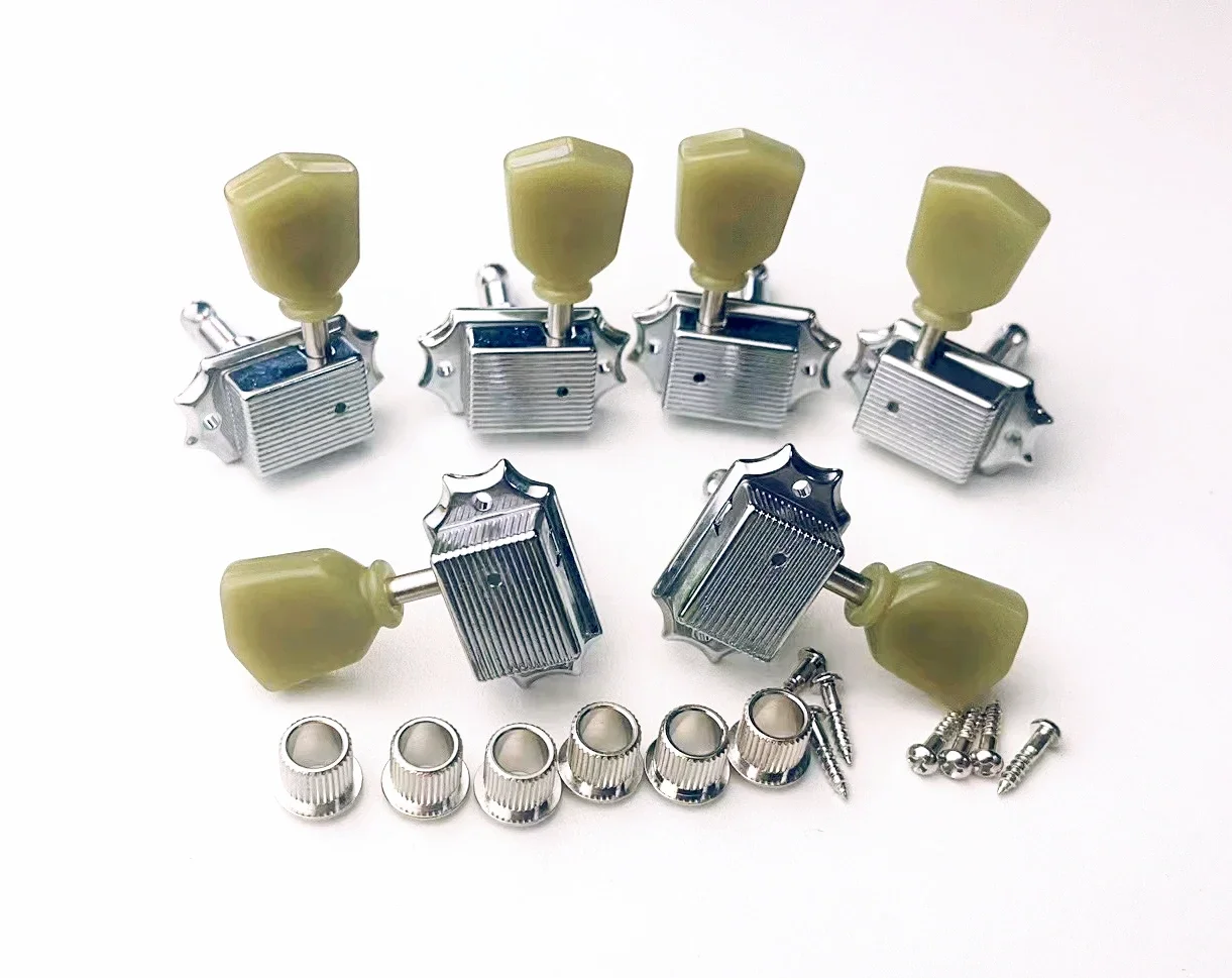 1 Set 3R3L Vintage Deluxe Locking Electric Guitar Machine Heads Tuners