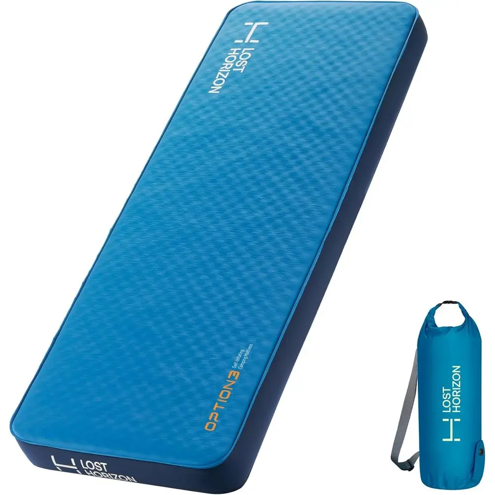 Colchón Inflable para Camping con Colchoneta Autoinflable, 4.5 de Grosor, Incluye Bomba de Aire y Cama Plegable