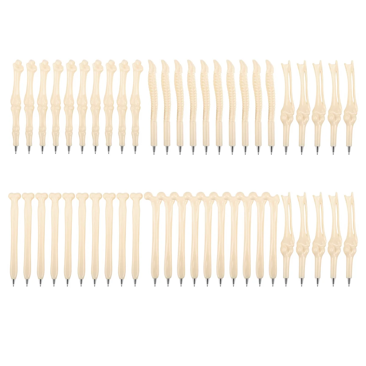 أقلام حبر جاف على شكل عظمي ، مستلزمات كتابة ، هدايا إبداعية ، حبر أزرق ، مستلزمات مدرسية ، جديد ، 50 في اللوت