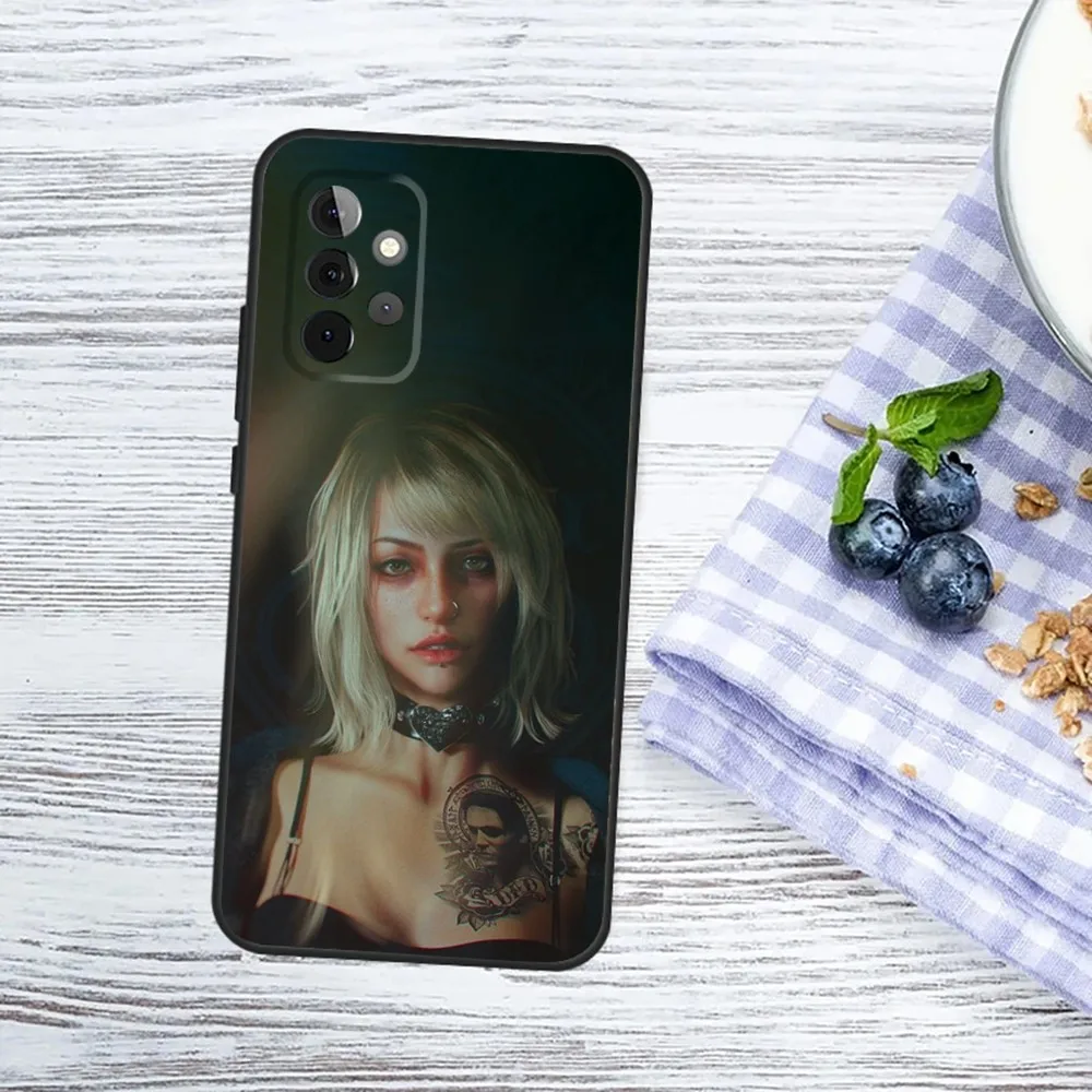 Game S-Silent H-Hill P Phone Case For Samsung Galaxy A13,A21s,A22,A31,A32,A52,A53,A71,A80,A91 Soft Black Phone Cover