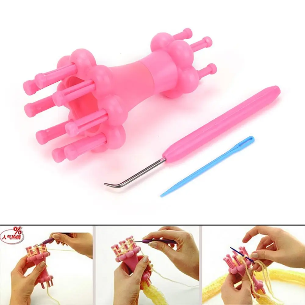 Making Dolly Straps Spool Loom Knitting Craft Wool Hook Crochet Rope Yarn Knitter