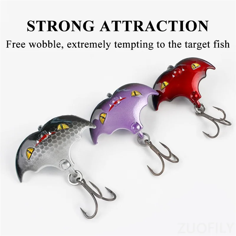 جديد بعيد الصب VIB إغراء الخفافيش شكل غرق الطعوم باس المعادن الترتر تهزهز الطعوم الاهتزاز جثم بايك الصيد السحر Pesca