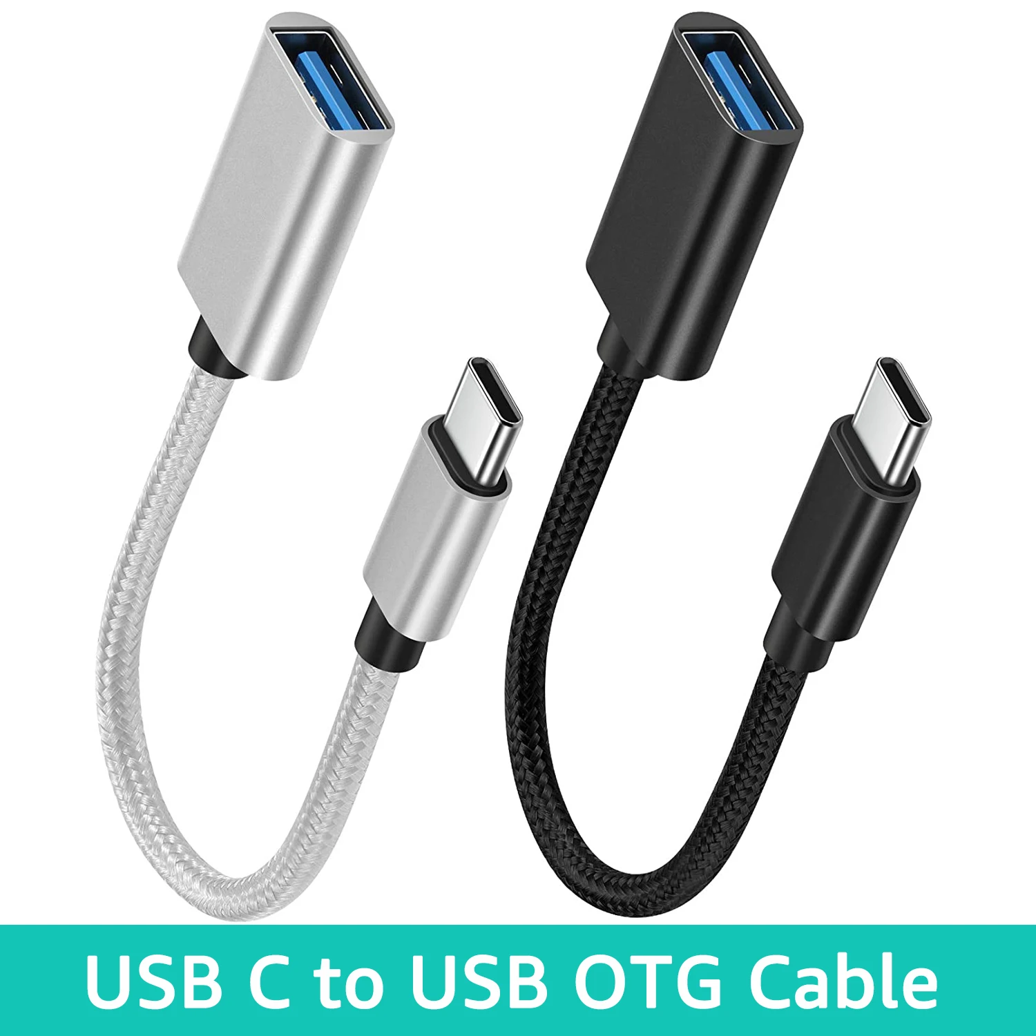 Adaptador de Cable USB tipo C macho a USB hembra, Cable adaptador USB-C a USB OTG, convertidores de Cable OTG para Xiaomi Samsung MacBook Pro