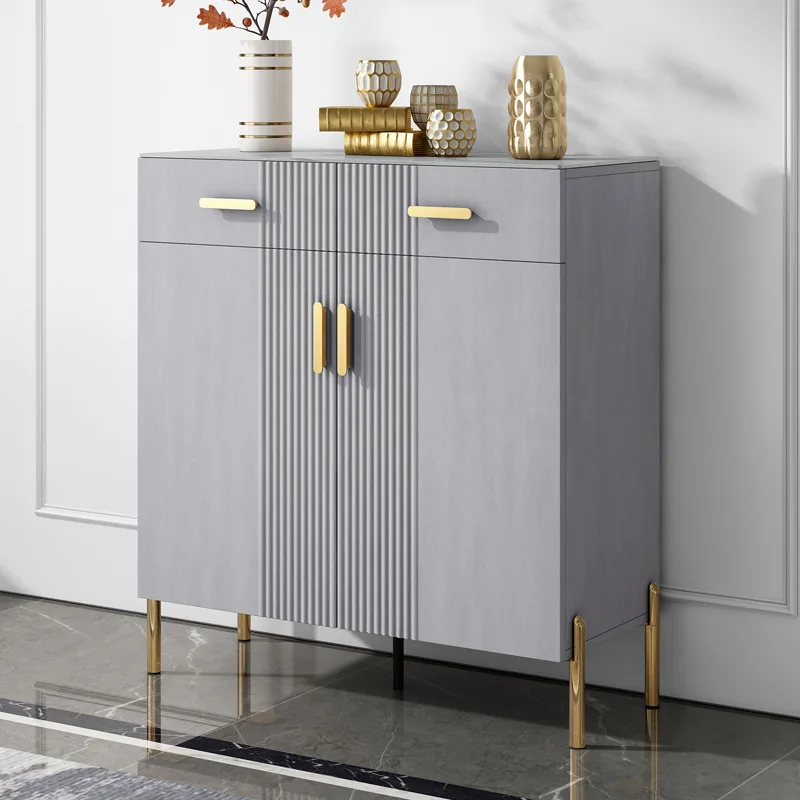 Slate shoe cabinet Household door porch cabinet Large capacity foyer cabinet Balcony locker