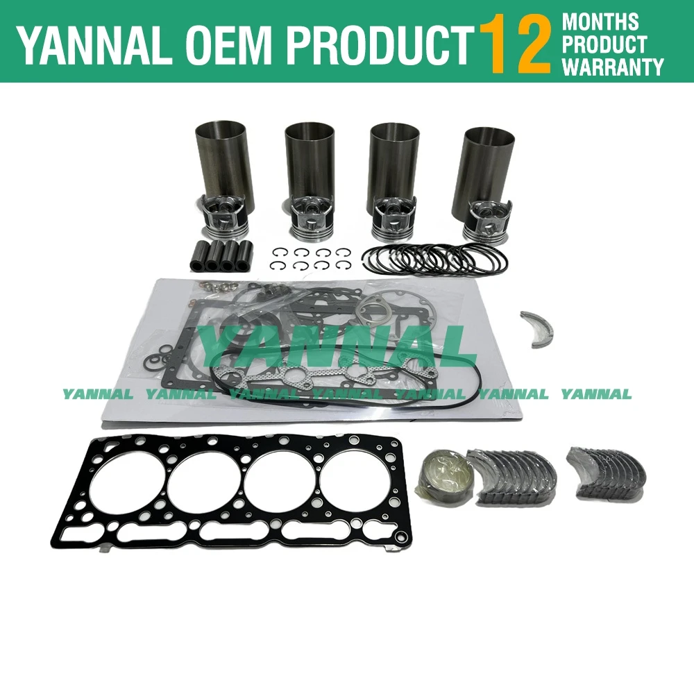 New V1505 Overhaul Rebuild Kit For Kubota Engine Parts B2910 B3000 Bb260 Tractor