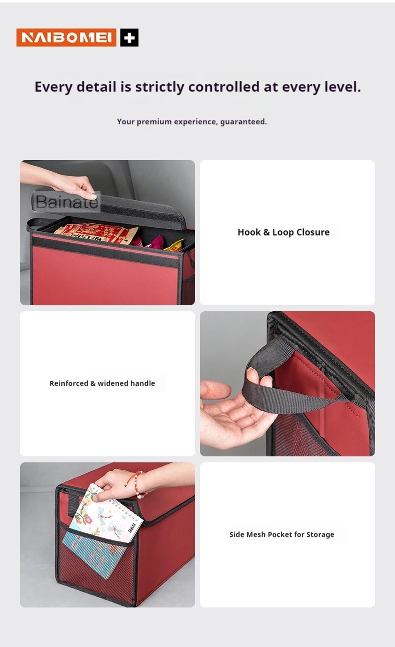 Auto-Kofferraum-Aufbewahrungsbox, Für AUDI A5 8ta F5a f5f 2016-2025 Tragbare Faltbare Großraumige Auto-Organizer Innenausstattung – Detail 10