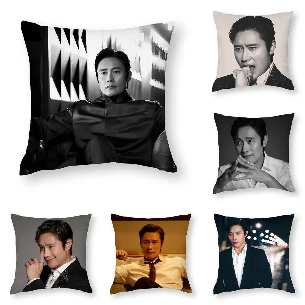 L-Lee Byung Hun 枕ケース 3D プリントポリエステル繊維 40*40 センチメートルホームソファスロー装飾フェスティバルギフト