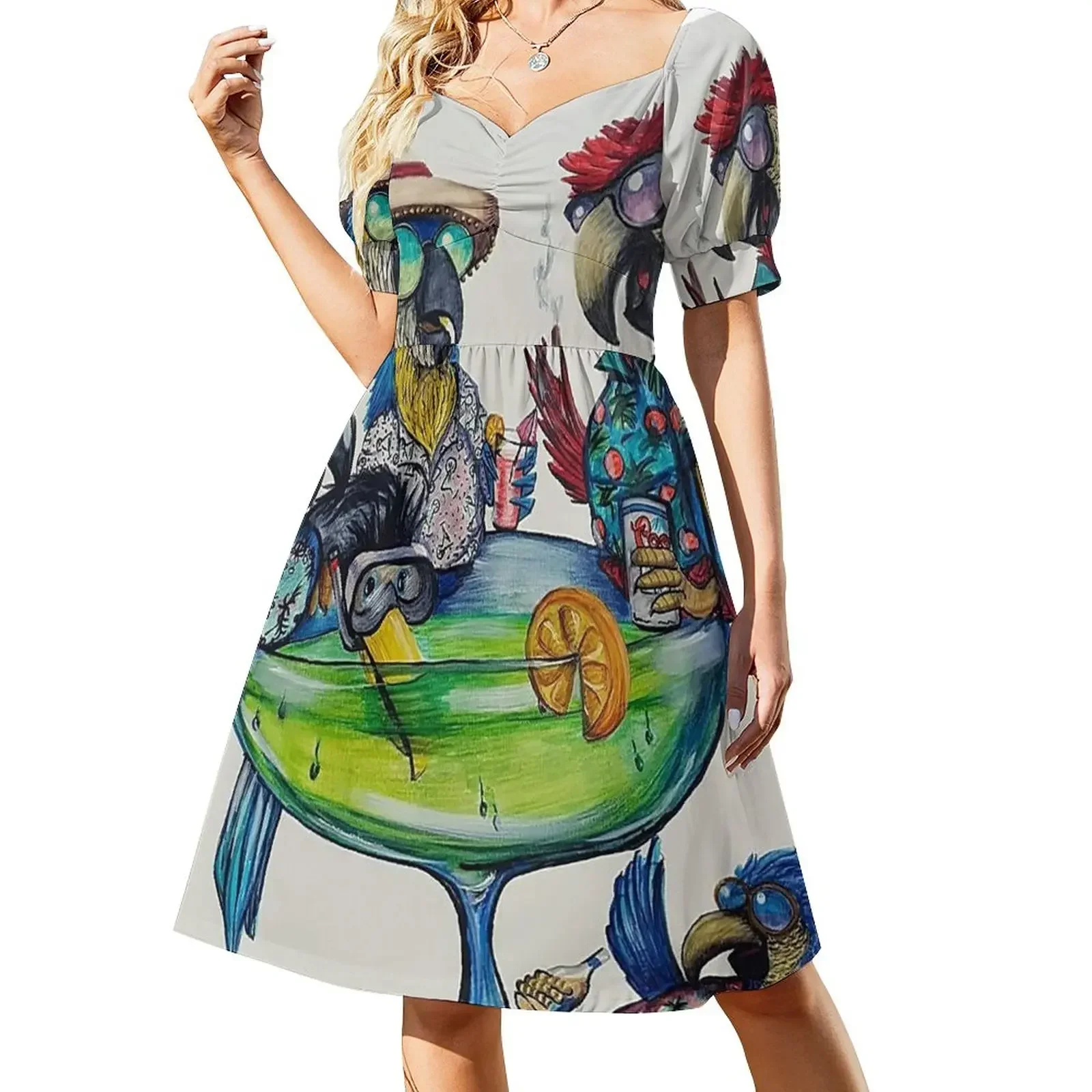 

Welcome to Parrotise Short-Sleeved Dress dresses for woman Dresses Dress