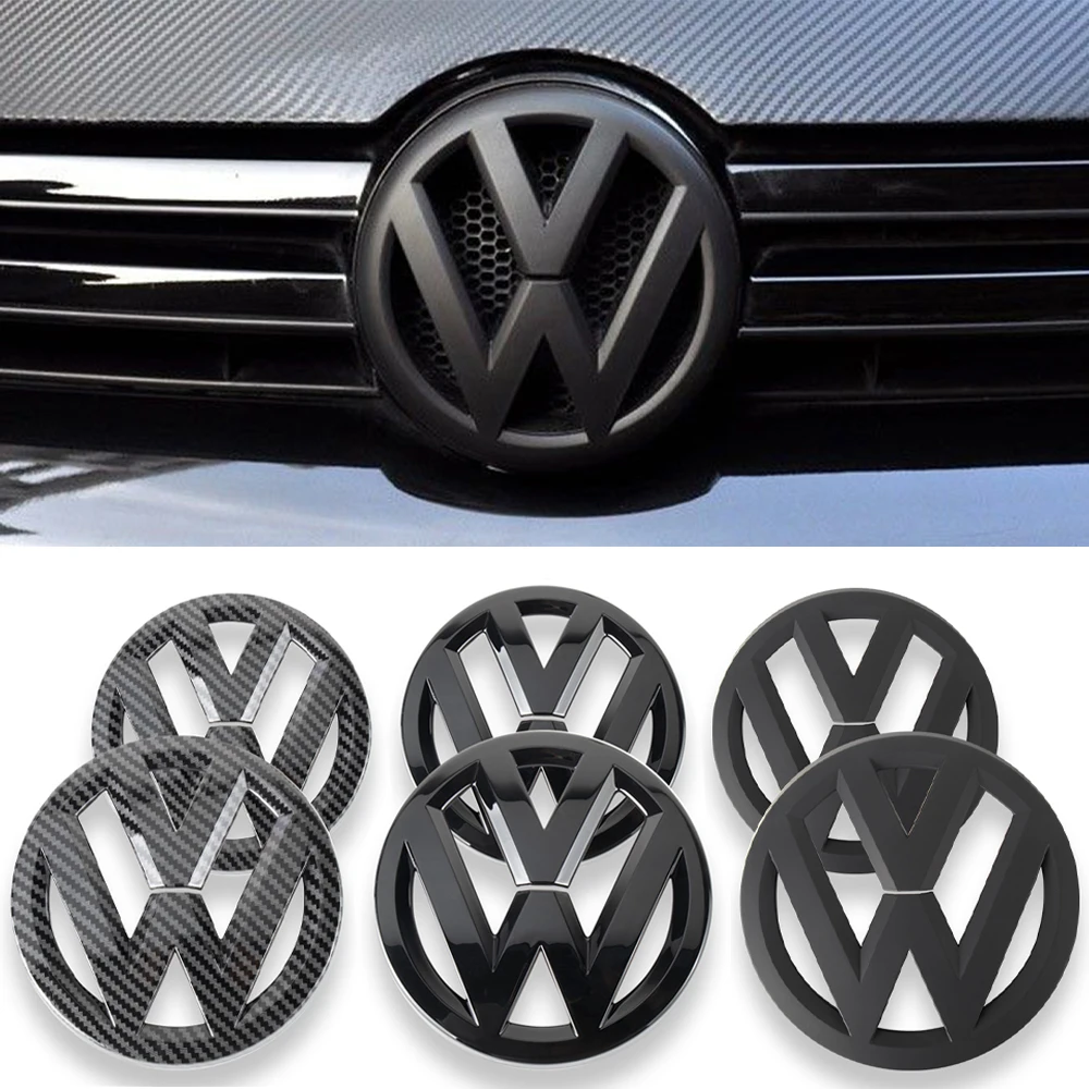 Car Original Front Radiator Grille Emblem Rear Trunk Lid Badge Cover Auto Accessories for Volkswagen VW Polo 2017 2018 2019 2020