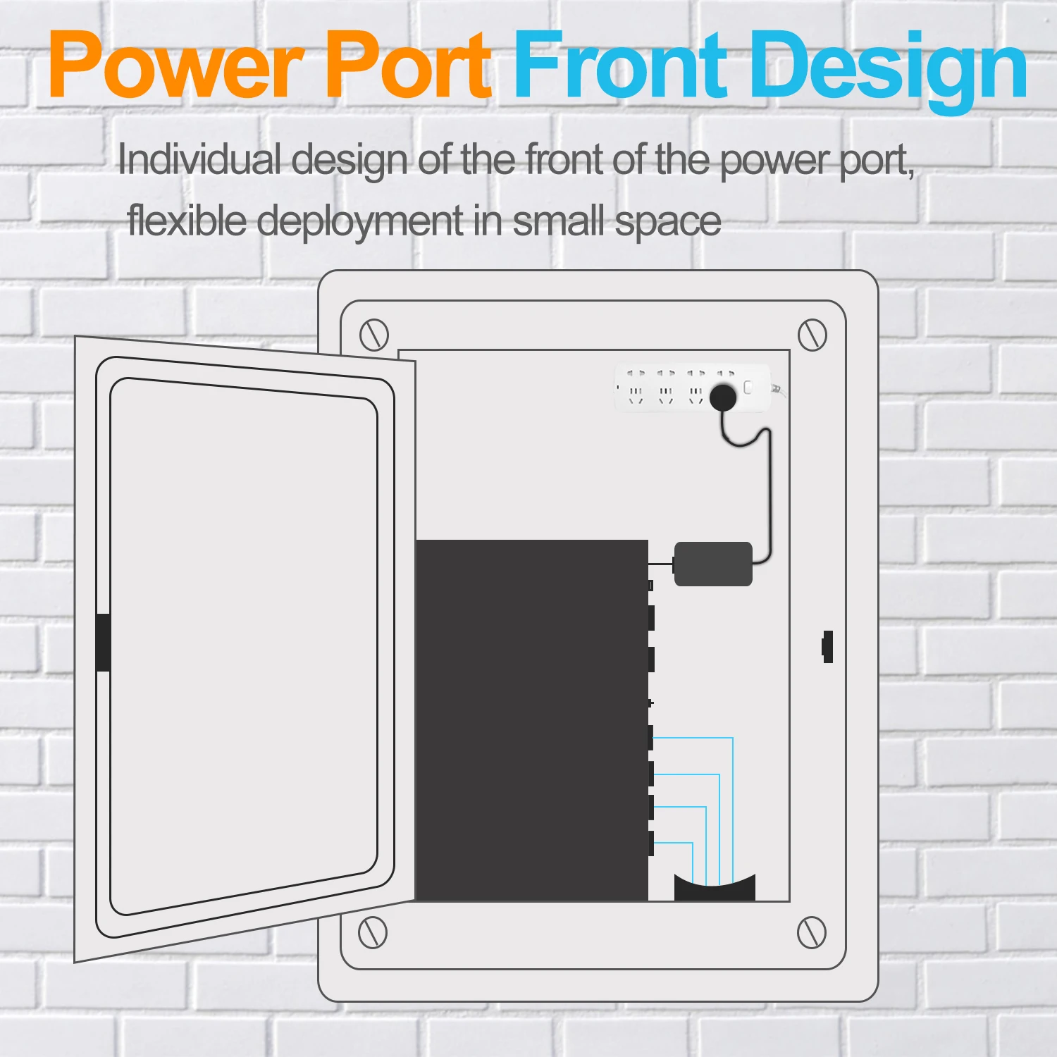 2.5G 4 Ports POE Ethernet Network Switch Unmanaged 65W VLAN 4*2.5G+2*10G SFP+ Uplink Ports WTD Fanless for Wireless AP VDI