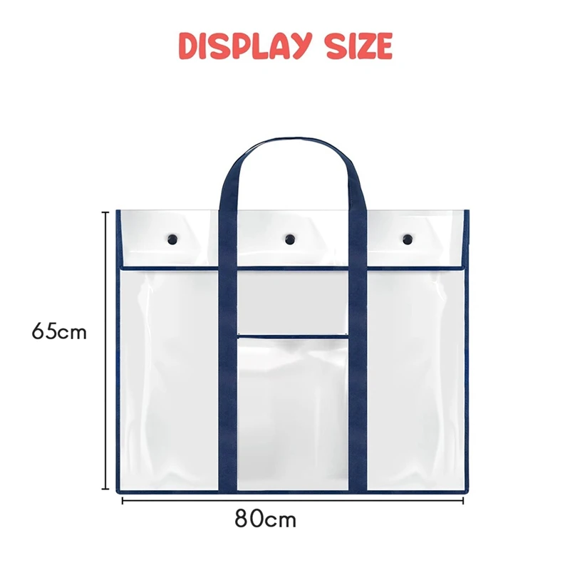 حار TTKK 2 حزمة كبيرة ملصق حقيبة التخزين 31.5X25.5 بوصة لوحة الإعلانات حامل الفن محفظة الحاويات للمعلمين الفصول الدراسية