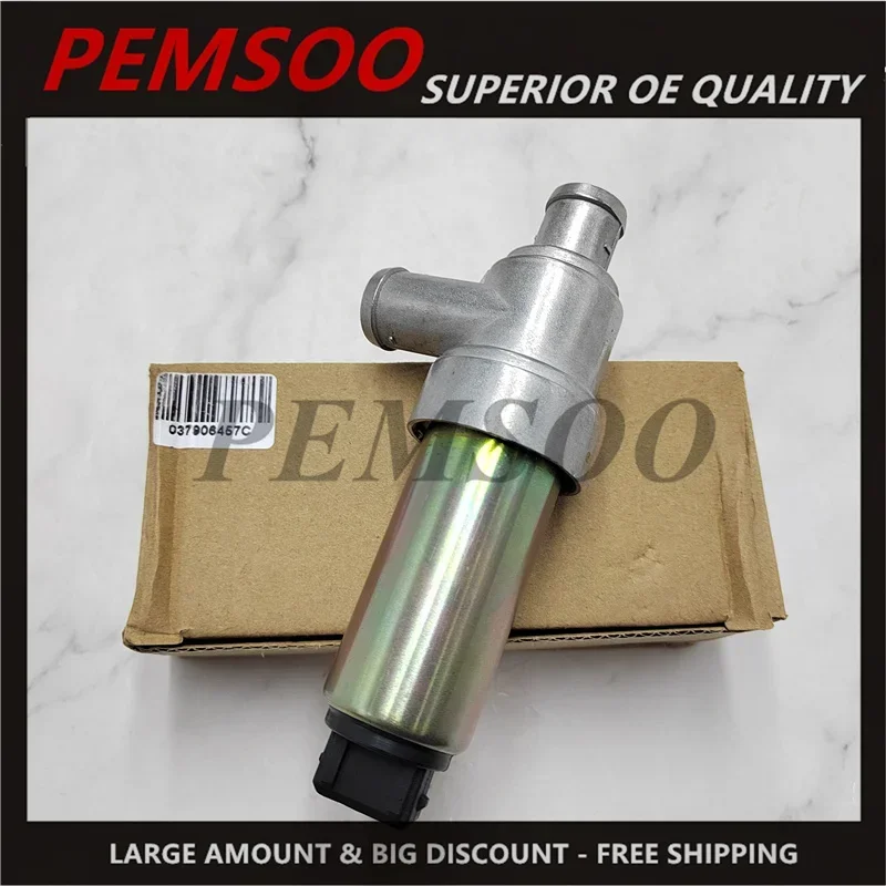 1PCS Fuel Injection Idle Air Control Valve IACV For VW Corrado Golf Jetta Passat Audi 80 Seat Ibiza 037906457D 037906457C