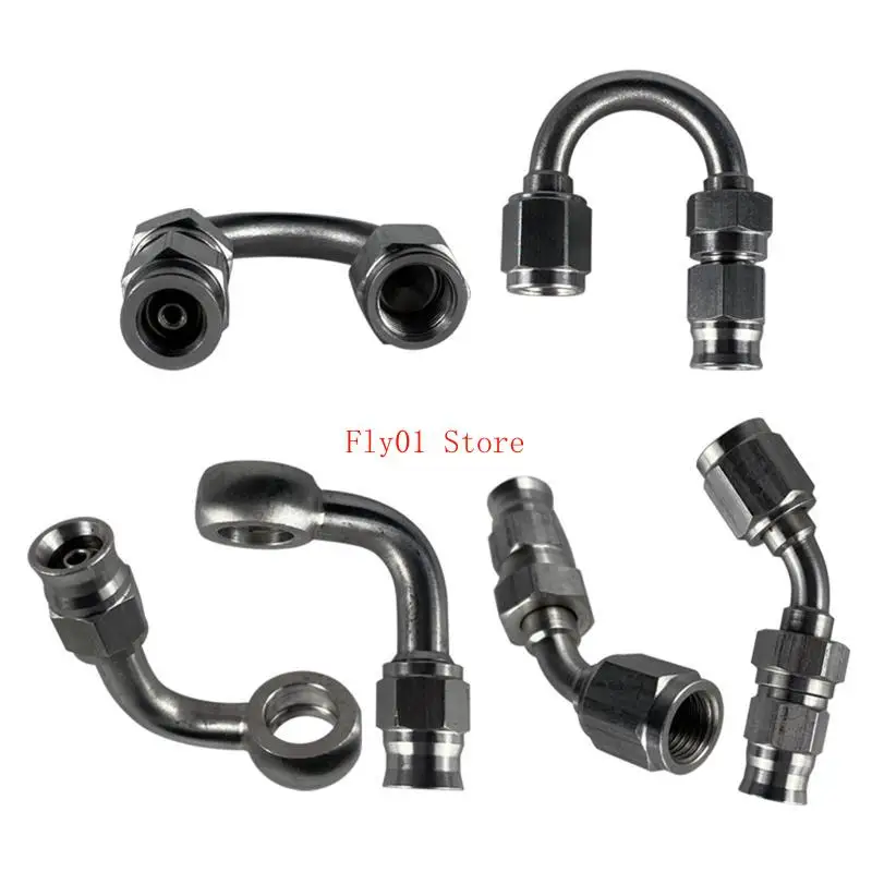 

90/180 Degree Car Motorcycle Motor Bike Hydraulic Brake Hose Stainless Steel Banjo Fitting Oil Line Fitting