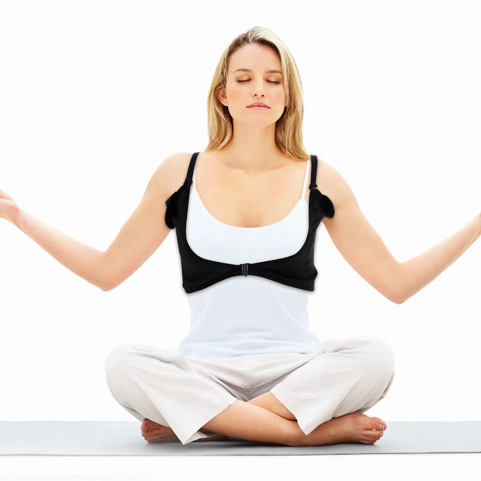 

Women Underarm Sweat Vest Breathable Quick-Dry Cotton Pads Anti-Leak Design Comfortable Lightweight Stylish Camisole Dress