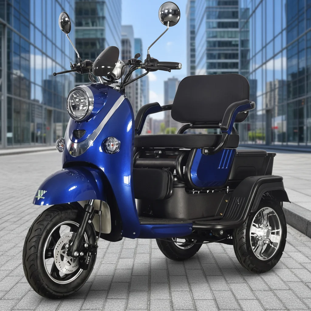 

Электрический трицикл 2026 года, новый, модный, 72В, с широкими шинами