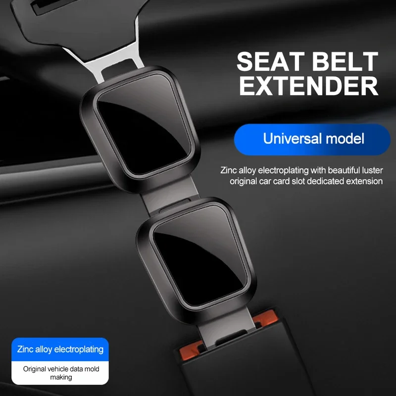 Car Seat Belt Extension Shoulder Straps Extender Button Universal for Tesla Porsche Mercedes Benz Car Interior Accessories