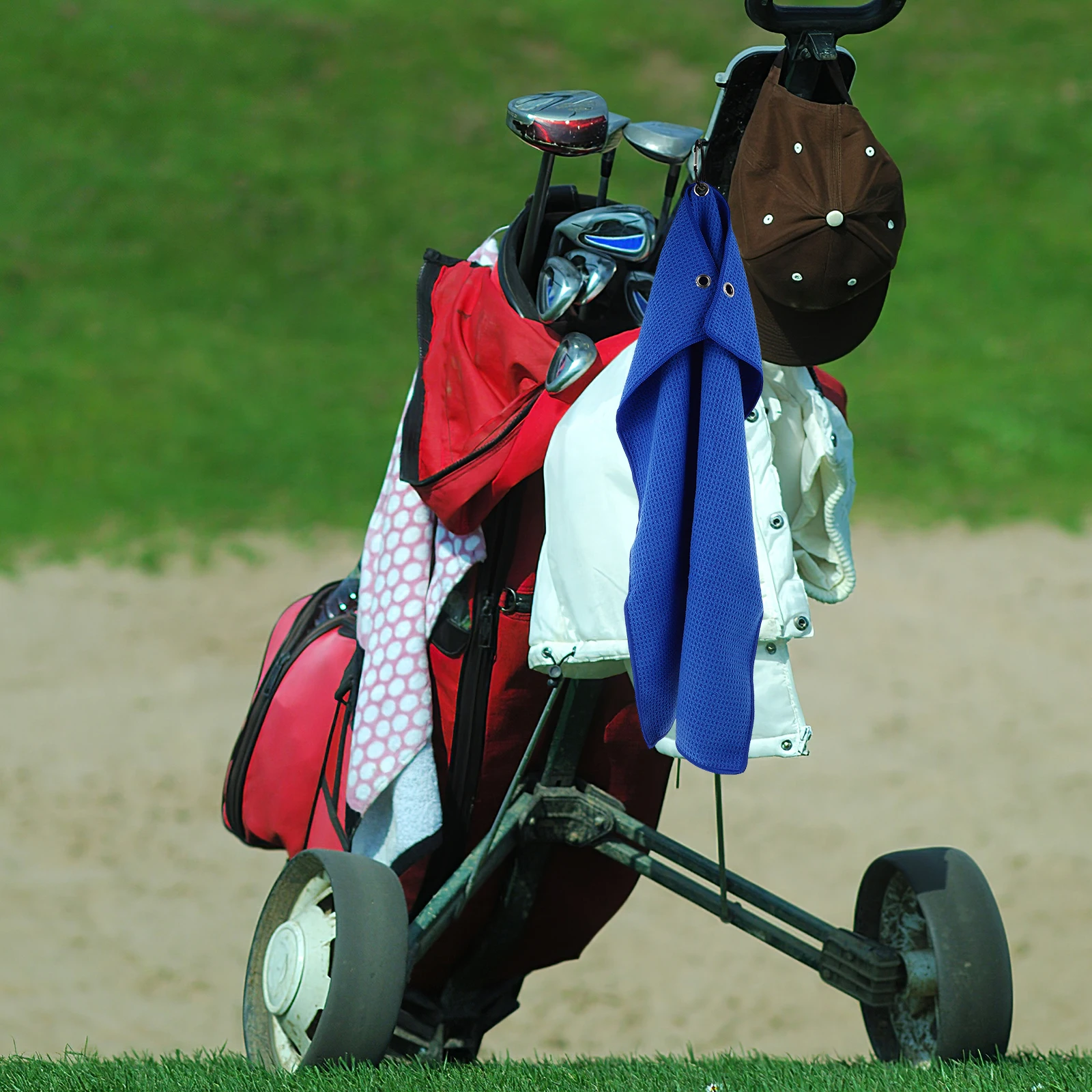 

Golf Towels Sports for Sweat Men Cleaning Body Women Large Woman Blue Golfing Ladies Miss