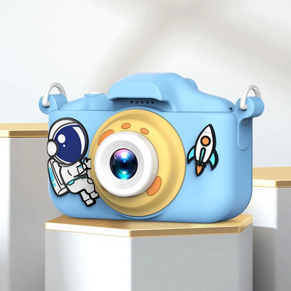 Astronaut Mini Children Camera Take Pictures Small Children Mini Digital Camera Educational 2.0-inch Kids HD Camera Toys