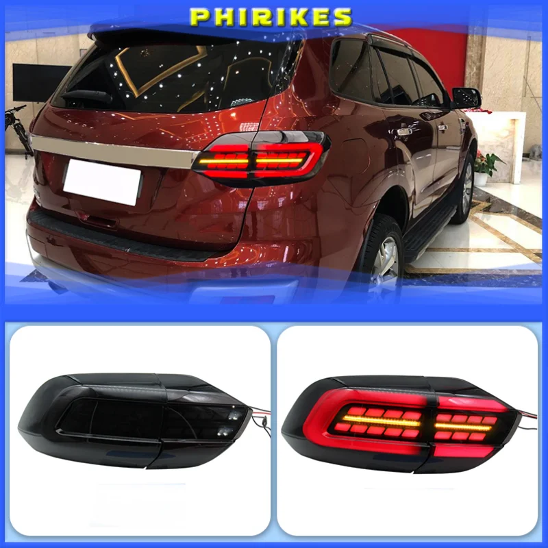 

Car LED Taillights Tail Light For Ford Everest 2016 2017 2018 2019 2020 Back Lamps Brake Light Rear Fog Lights