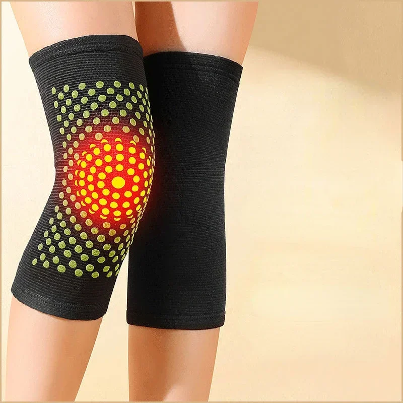 Grass knee pads infrared bamboo charcoal knee pads wholesale warm summer protection knitted bamboo charcoal wormwood knee pads