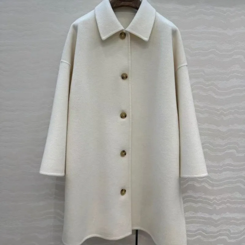 

Wool and cashmere coat, women's autumn and winter new style, high-quality elegant coat, woolen coat