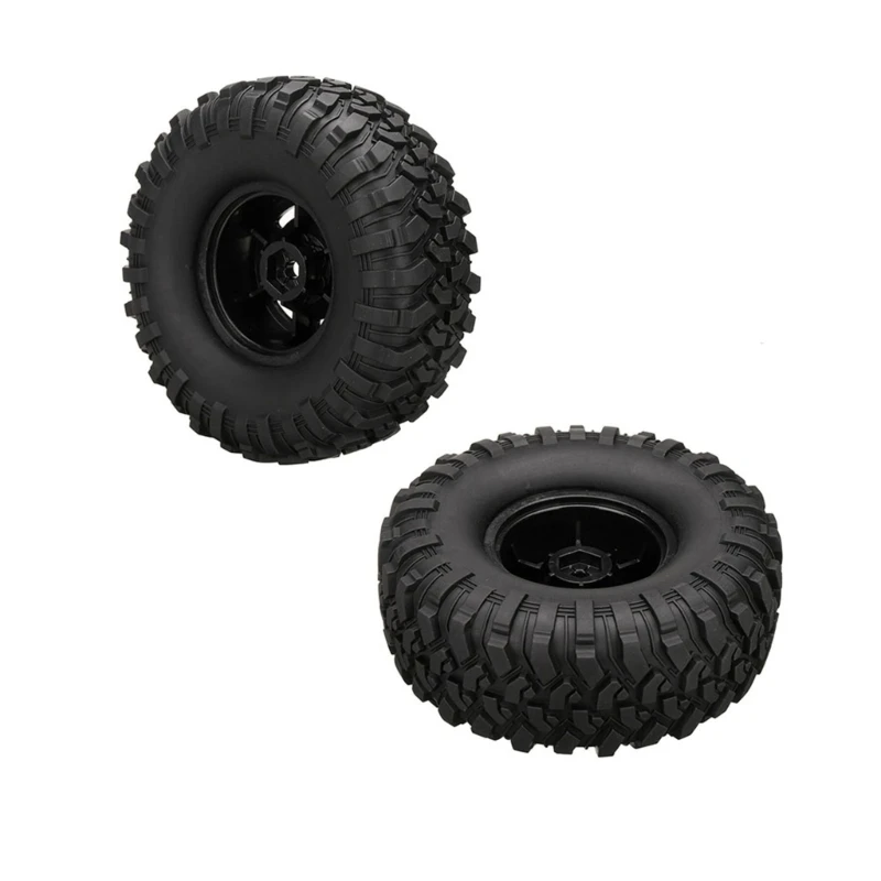 2PCS Remote Control Car Wheel Tyre Set 120mm for HBR1001/02/03 with 6 Spokes Remote Control Offroad Car Accessories 1/10