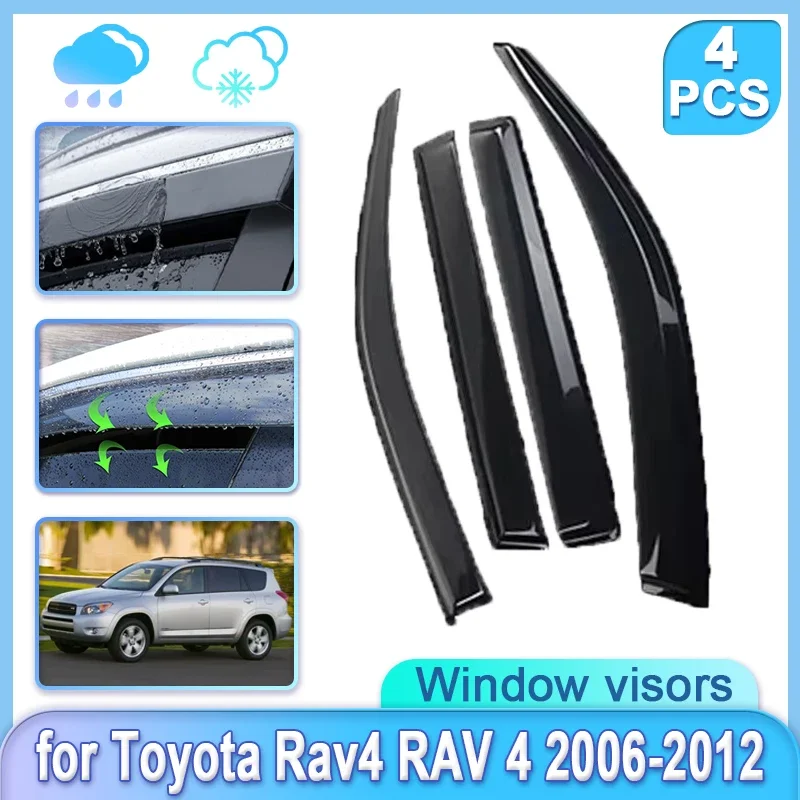 

Car Window Door Visor for Toyota Rav4 RAV 4 XA30 2006 2007 2008 2009 2010 2011 2012 Guard Weathershield Door Visor Accessories