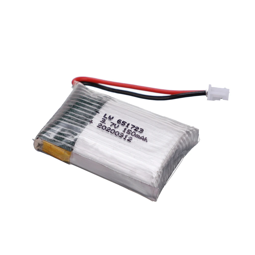 3.7V 150mah 651723 for H20 S8 M67 U839 RC Quadcopter helicopter spare parts 3.7V LiPo battery for H20 toys Drones batteries