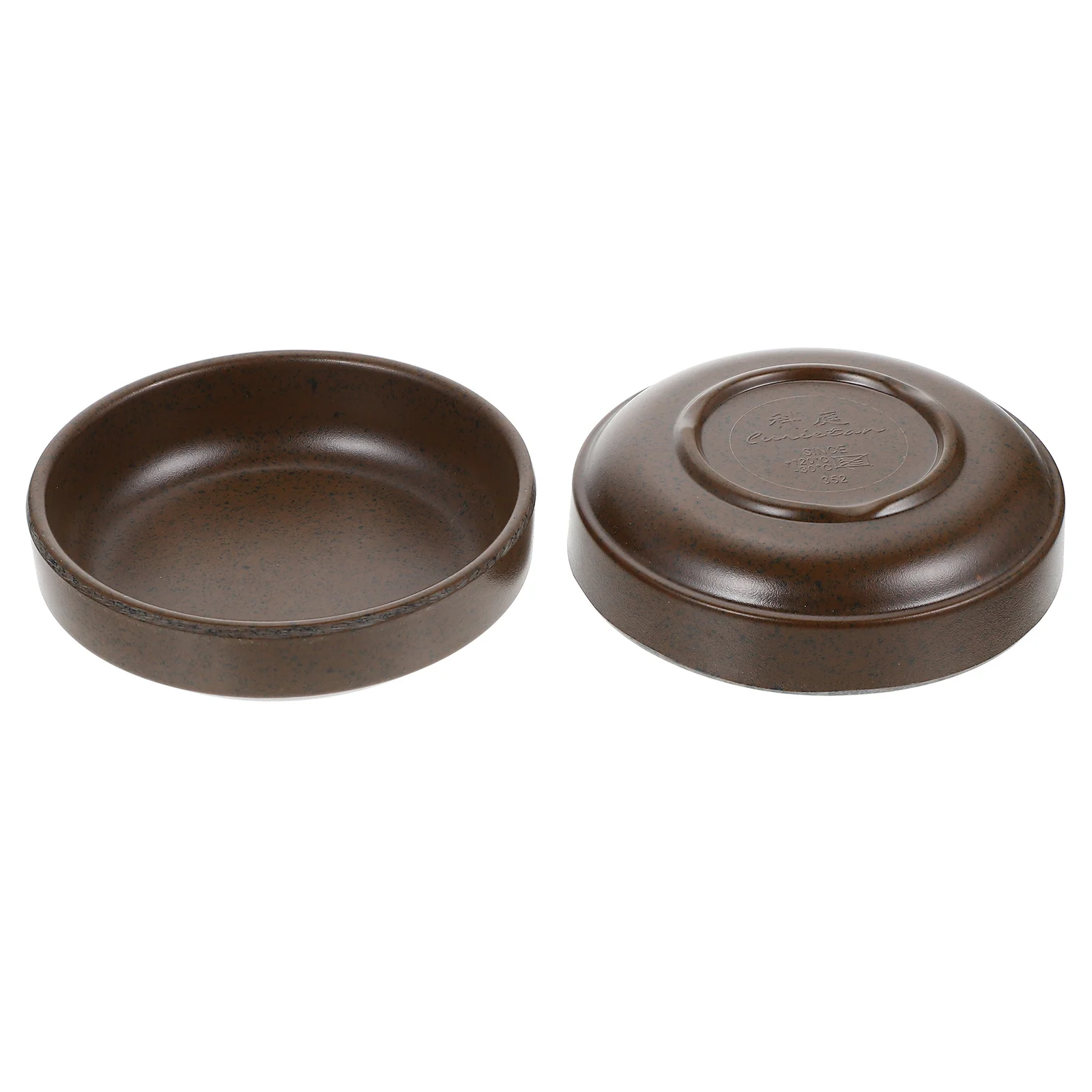 

2pcs Dipping Sauce Plates Melamine Flavor Plates Smooth Edges Compact Size For Household Use Dinner Seasoning Dishes