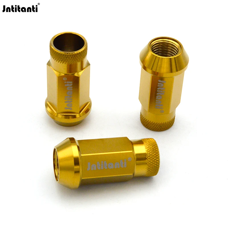 Jntitanti Gr.5 titanium 10.9grade open end Cone Seat Wheel Nut titanium nutM12*1.5*48mm for Toyoto,Mazda,Honda,Acura,Scion,Lexus