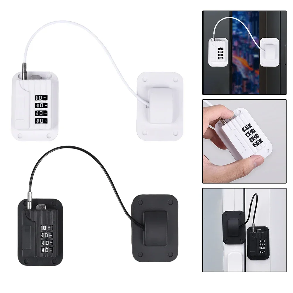 Fechadura de segurança infantil, proteção para crianças, fechadura para porta de armário de bebê, sem necessidade de perfuração, trava com senha para geladeira