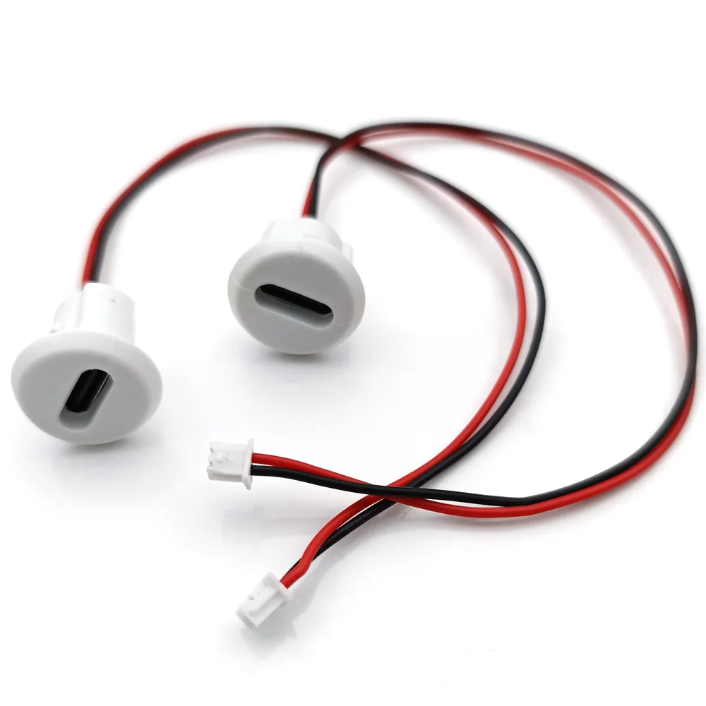 USB C To 1.25mm 2Pin charging socket USB TYPE-C female Jack type C waterproof Cable charging socket with 1.25mm terminal