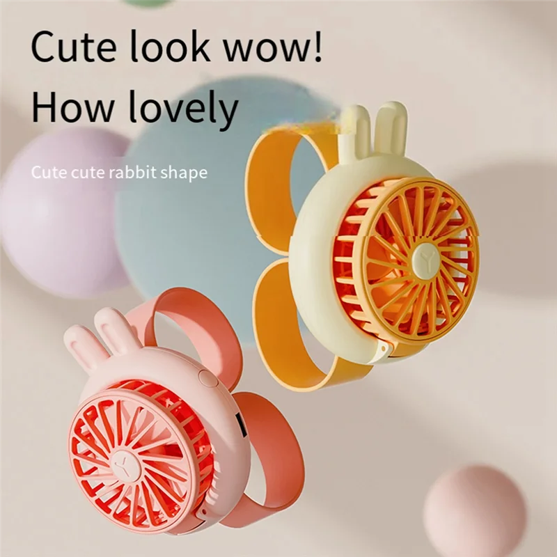 Wristband Fan 300Mah Kids Mini Wristband Multifunction Portable With Breathing Light Watch Model Fan, Easy Install Purple-Y41A