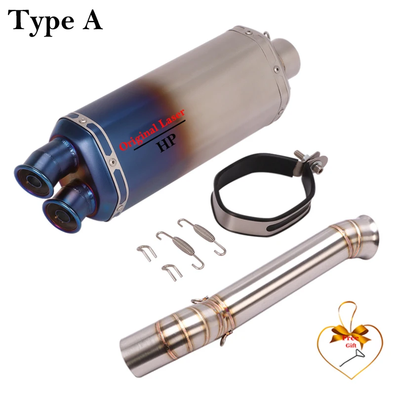 عادم دراجة نارية منزلق ، أنبوب ربط متوسط الأنبوب ، كاتم صوت ثقب مزدوج ، تعديل دراجة نارية ، CFMOTO 800MT ، mt ، ،! #5